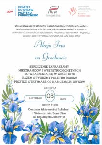 Zapraszamy do włączenia się w akcję “Irys na Grochowie”