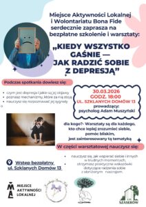 Warsztaty z Psychologiem – jak radzić sobie z depresją